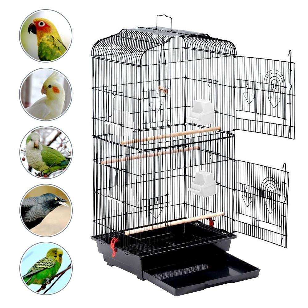 鳥かご バードケージ 鳥小屋 大型 複数飼い 組み立て式 ゲージ インコ③