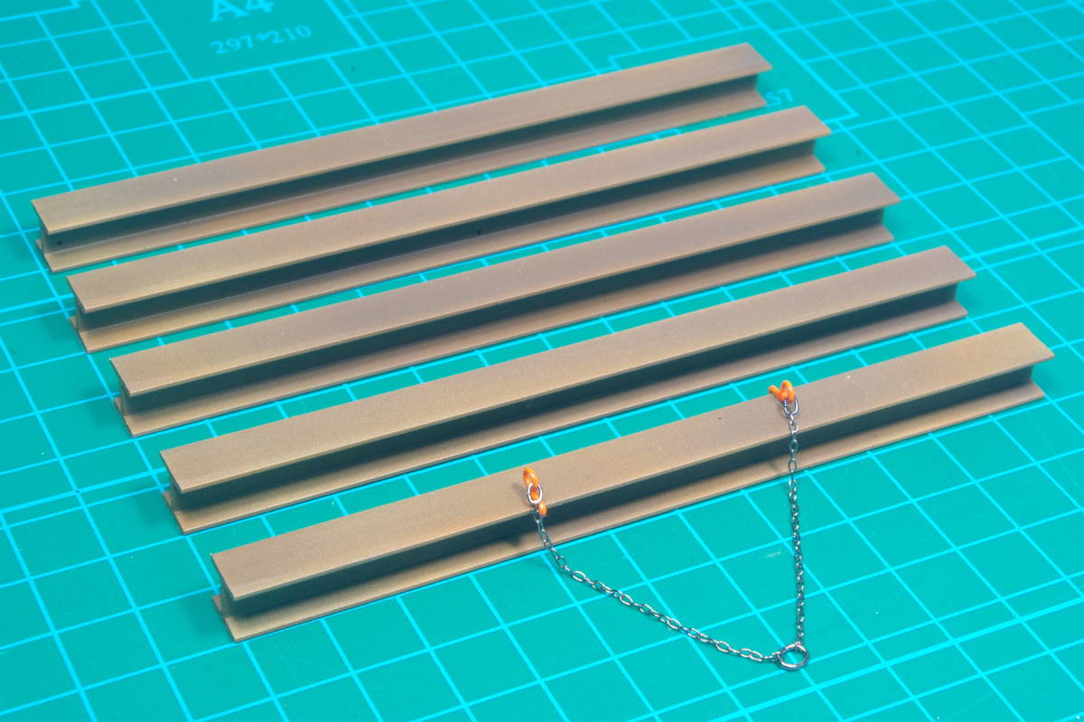 ジオラマ　Ｈ型鋼　1/50_3