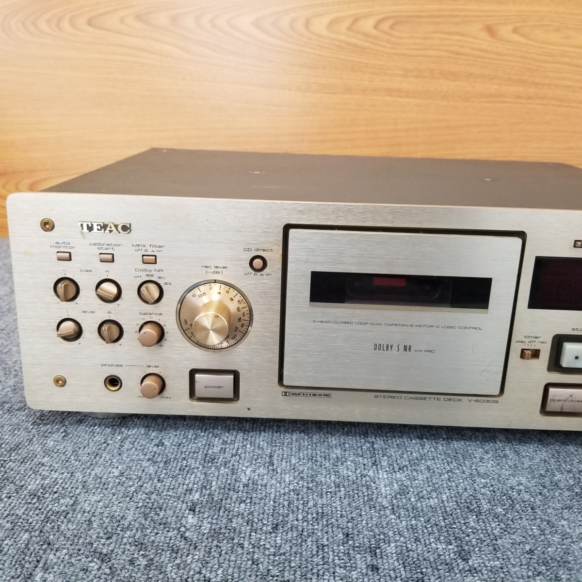 販売特価 084T14□TEAC カセットデッキ V-6030S□