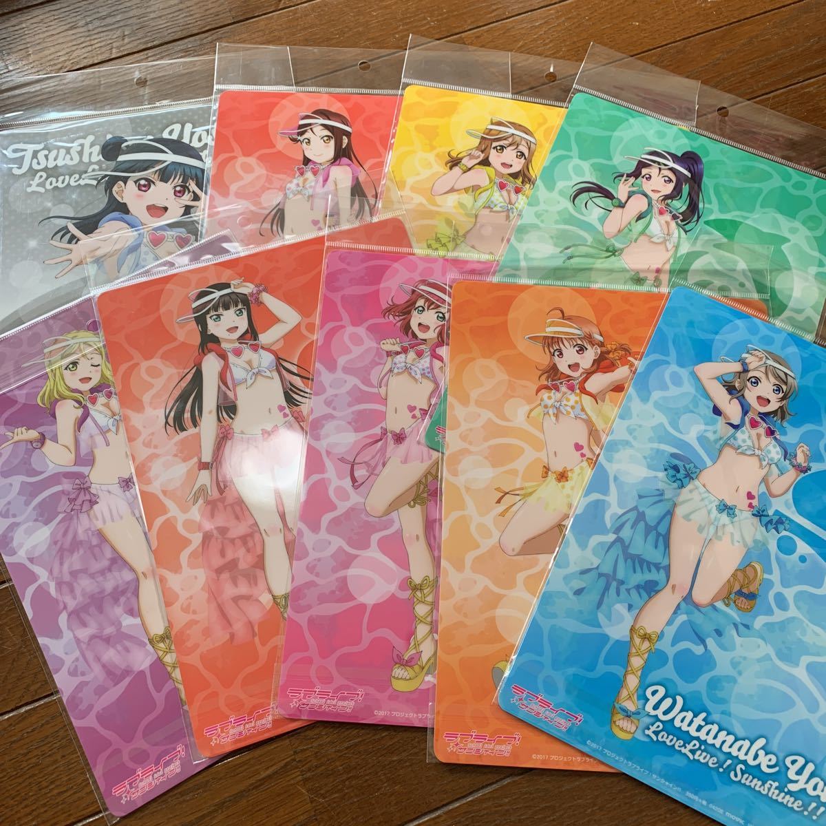 ラブライブ 下敷き サンシャイン コンプリート セブンイレブン 10枚 