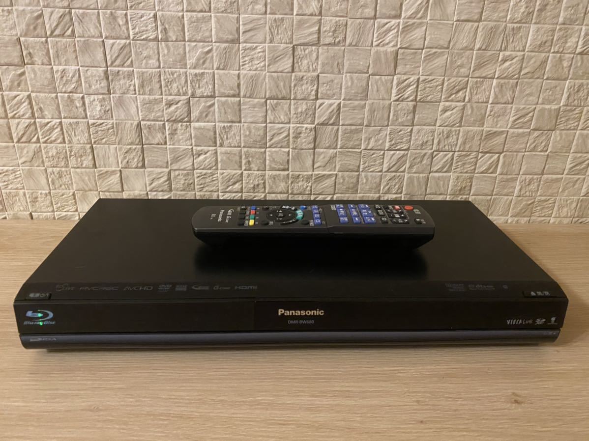 動作確認済み！ Panasonic ブルーレイレコーダー DMR-BW680 Panasonic DMR-BW680 動作確認済 J2401 【公式通販】