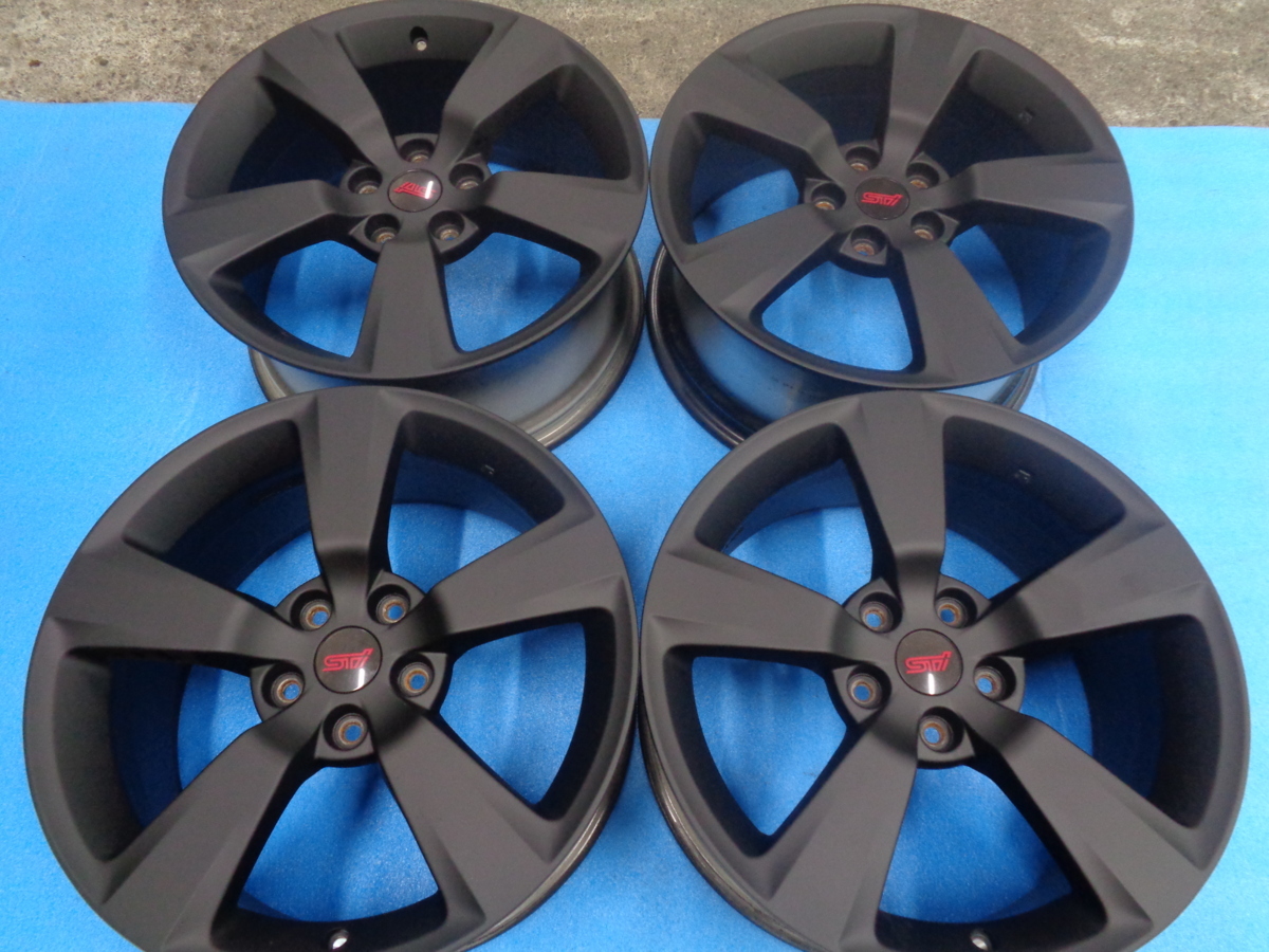 【人気SALE，新作】 インプレッサ WRX STI STI18inchカスタムホイール/SUBARU至高品 マッドブラック塗装 ブレンボ対応 存在感集約STI18inch(5穴)｜売買されたオークション情報、yahooの商品情報をアーカイブ公開 - オーク 5穴