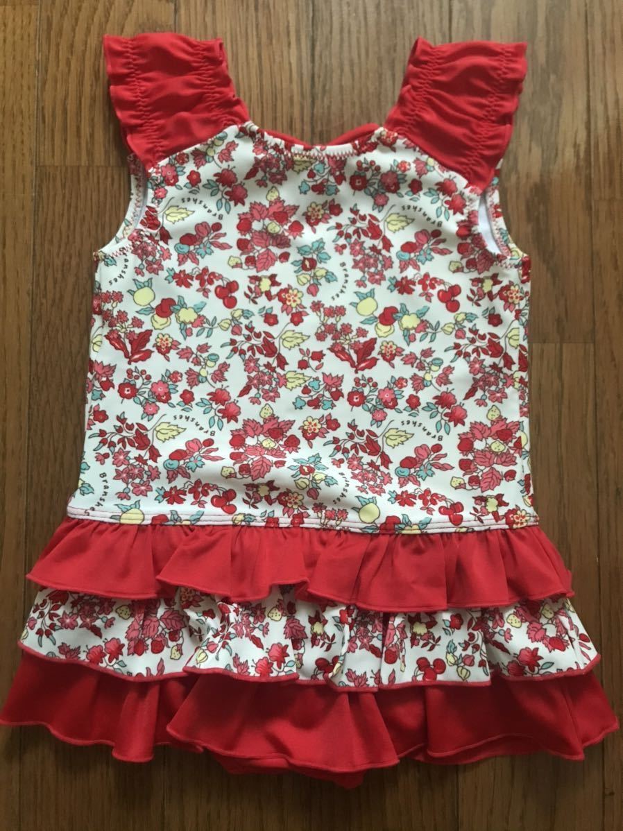 Branshes ワンピース水着 フリル 花柄 帽子付き サイズ90 90 85 94cm 売買されたオークション情報 Yahooの商品情報をアーカイブ公開 オークファン Aucfan Com