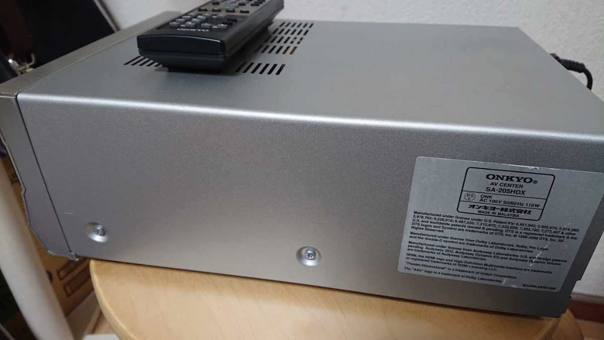ONKYO SA-205HDX オンキョー コンパクト AVアンプ AV CENTER 【公式通販】