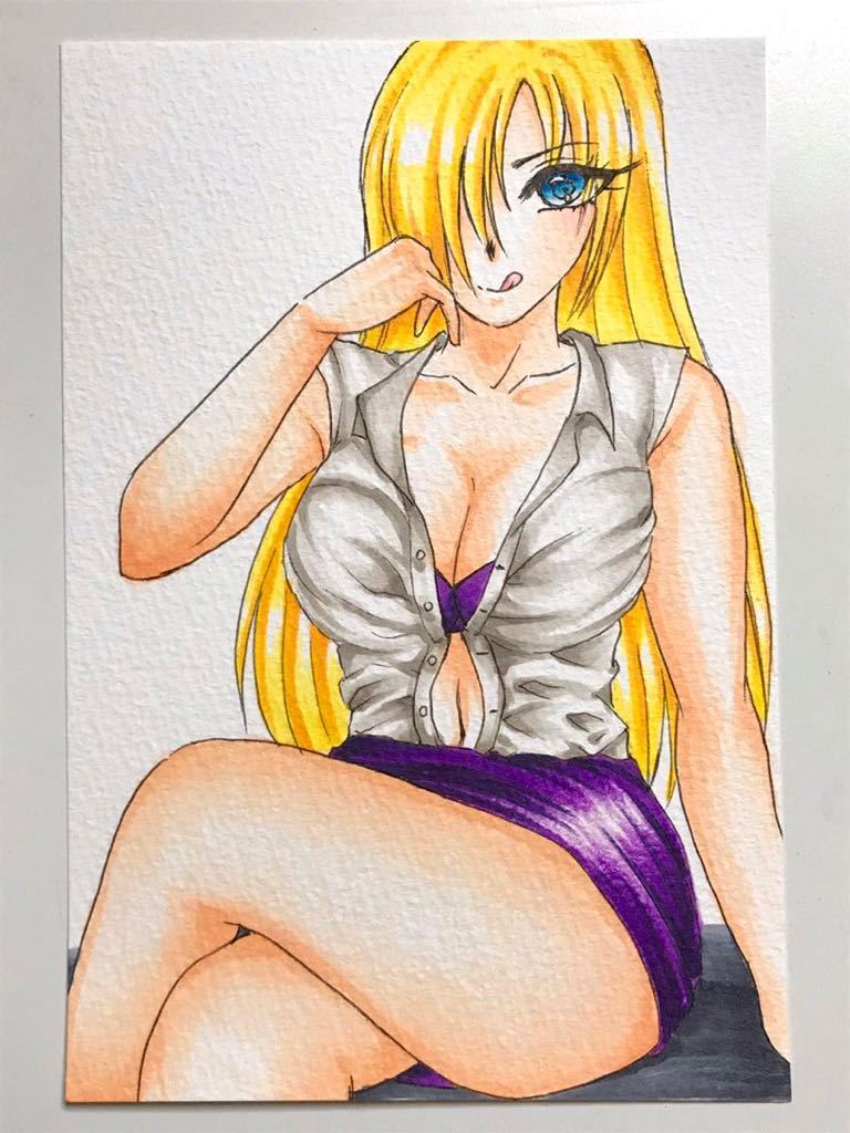Jccv ハガキ 生徒を食っちゃう不良女教師 オリジナル セクシー 手描きイラスト 手書き 手描きイラスト 売買されたオークション情報 Yahooの商品情報をアーカイブ公開 オークファン Aucfan Com