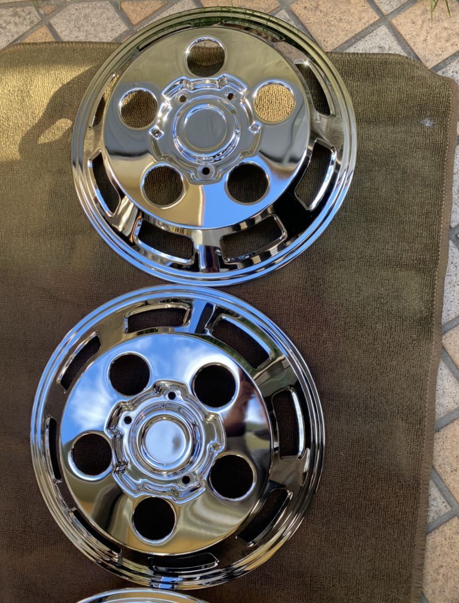 デコトラ　レトロ　メッキホイールキャップ_1
