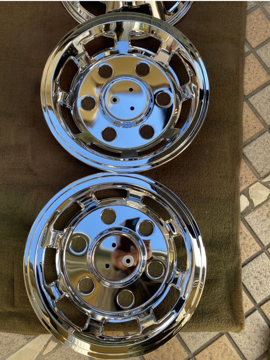 デコトラ　レトロ　メッキホイールキャップ_2