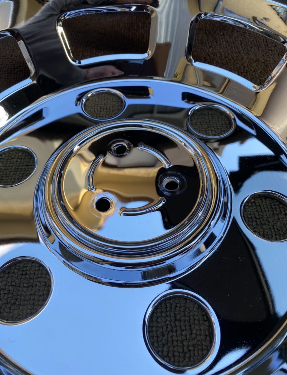 デコトラ　レトロ　メッキホイールキャップ_4