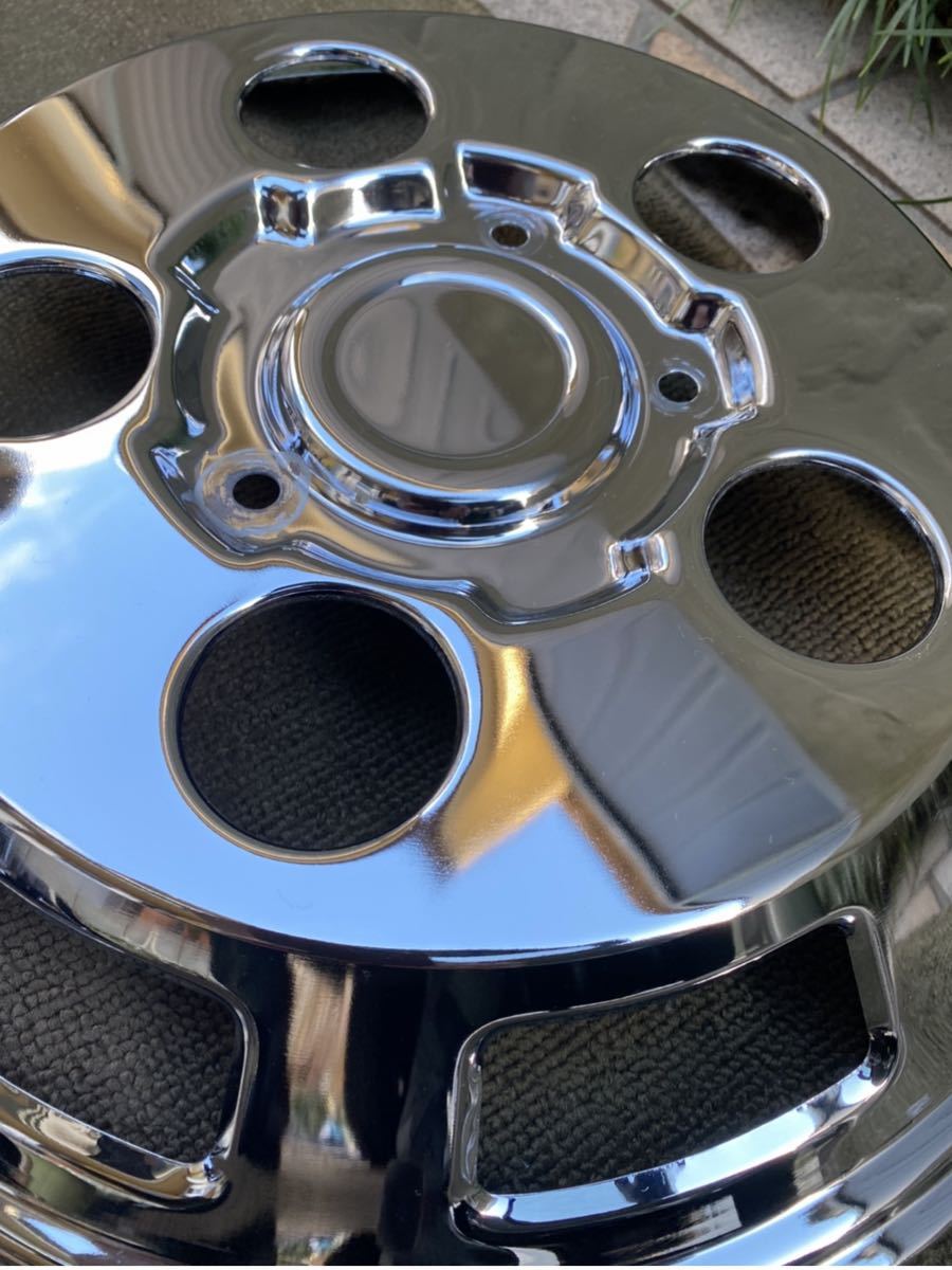 デコトラ　レトロ　メッキホイールキャップ_5