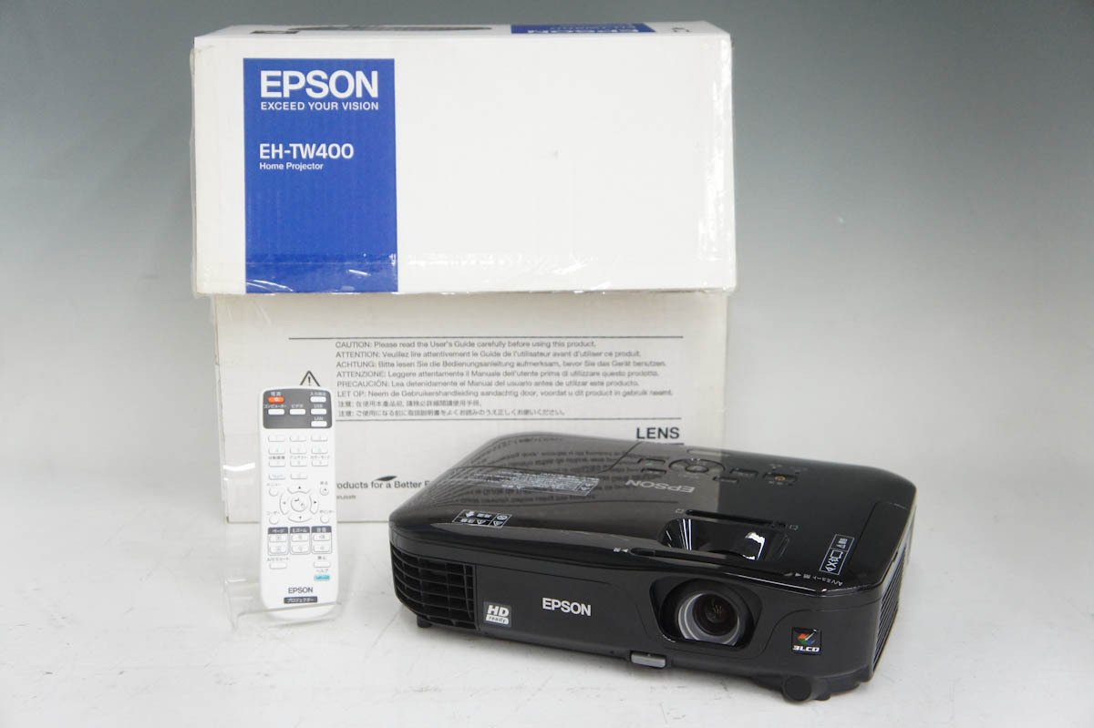 ランプ使用400時間以下】EPSON プロジェクター HDMI EB-W41 ランプ使用