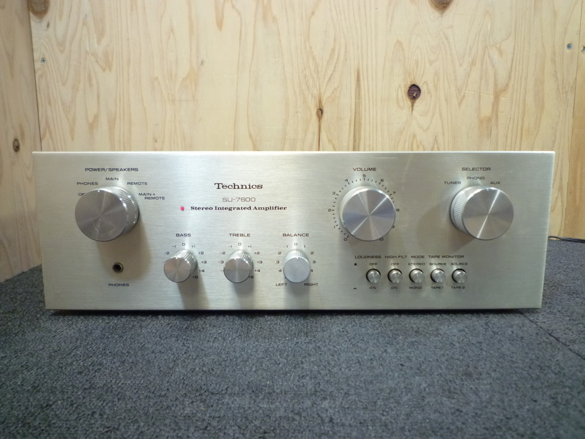 Technics SU-7600 プリメインアンプ 0 Su ST-7600 修理済全機能動作