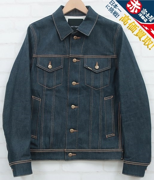 2J5049/1piu1uguale3 INDIGO RIGID DENIM JACKT 3rd ウノピュウノウ 