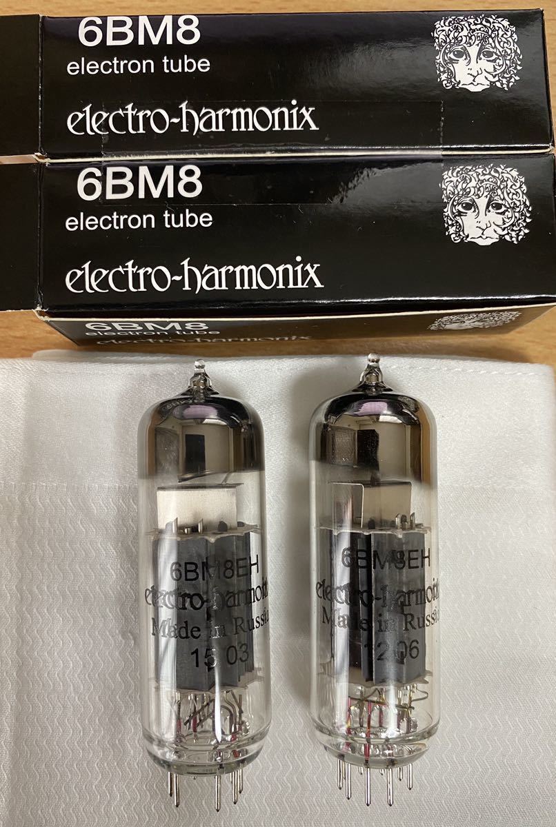 真空管 6BM8 ペア2本1組 測定データ付 エレハモ electro-harmonix 短