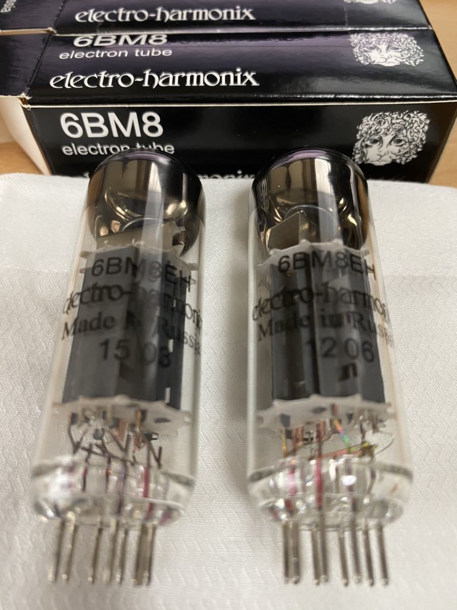 真空管 6BM8 ペア2本1組 測定データ付 エレハモ electro-harmonix 短