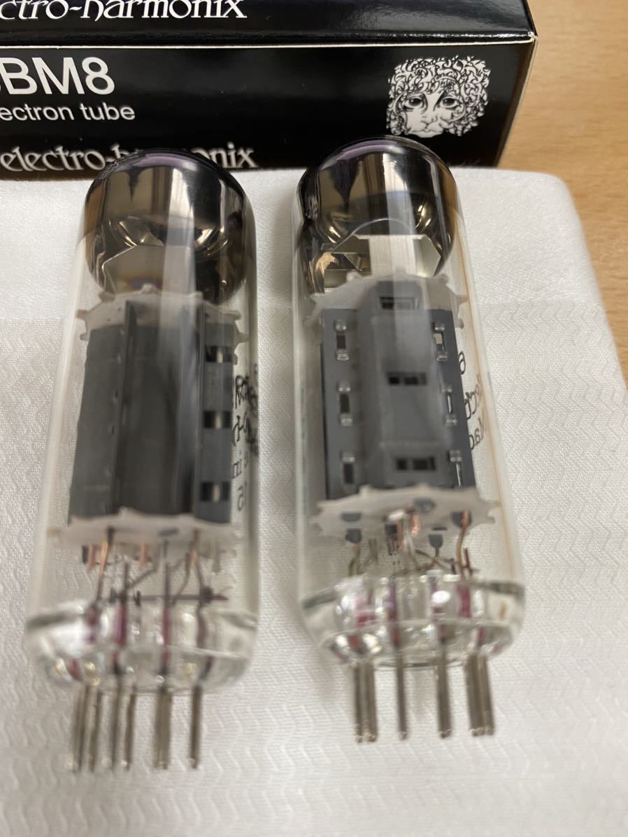 真空管 6BM8 ペア2本1組 測定データ付 エレハモ electro-harmonix 短