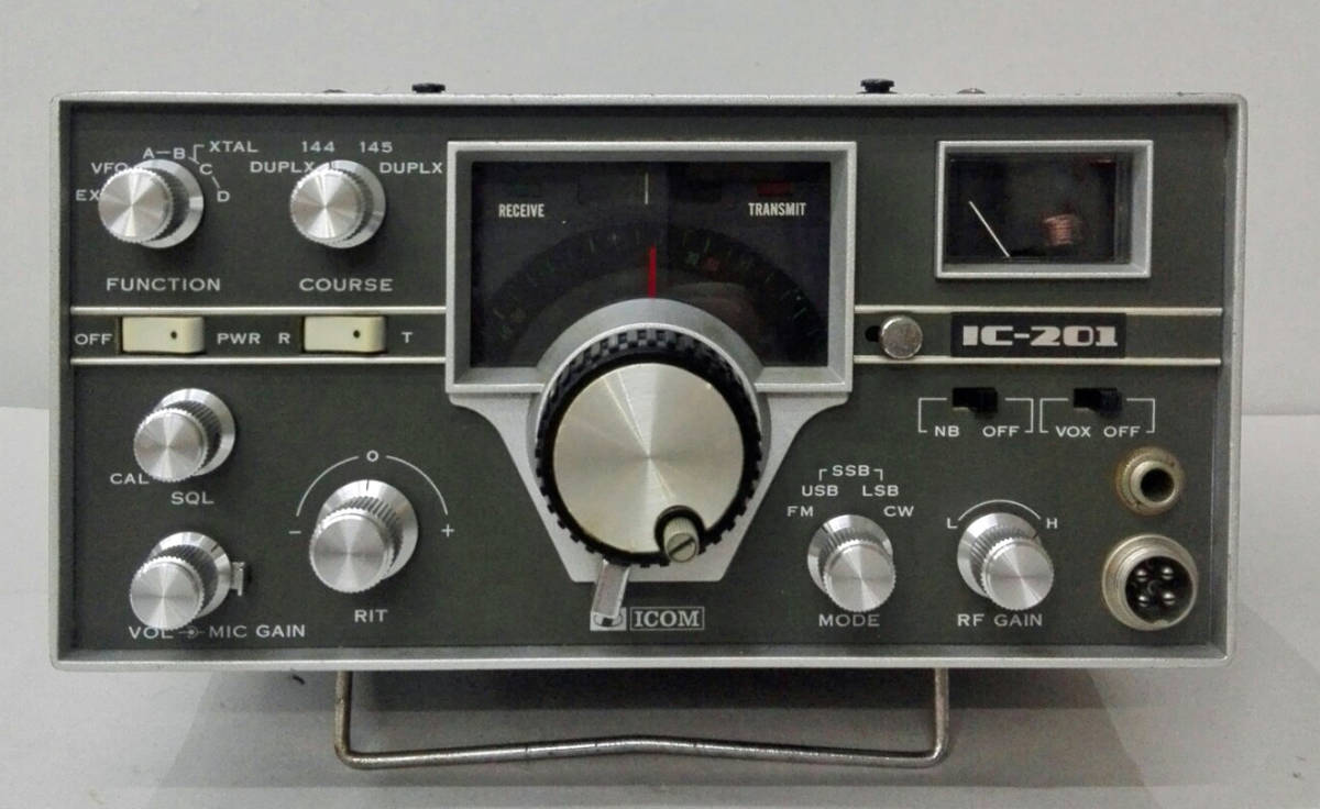 185）ICOM IC-201 VHF TRANSCEIVER (144MHz FM/SSB/CW) ジャンク Icom