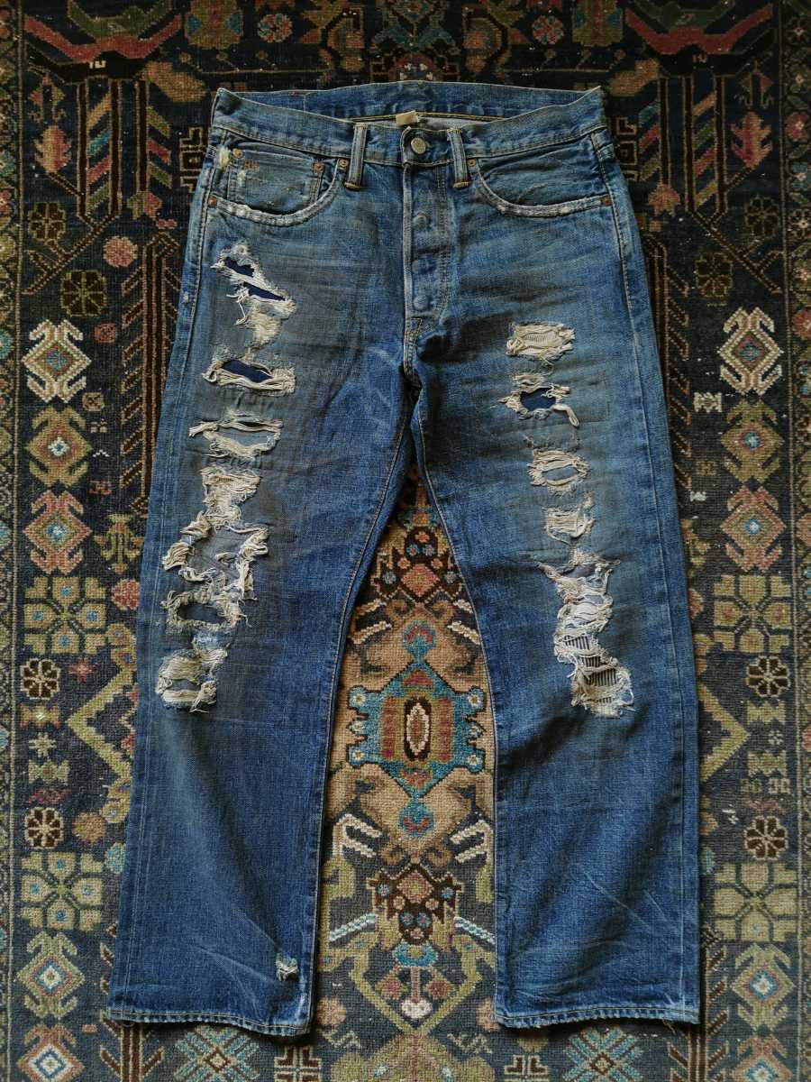 RRL 世界24本限定 F&Eコラボ Limited Edition STRAIGHT LEG JEAN 