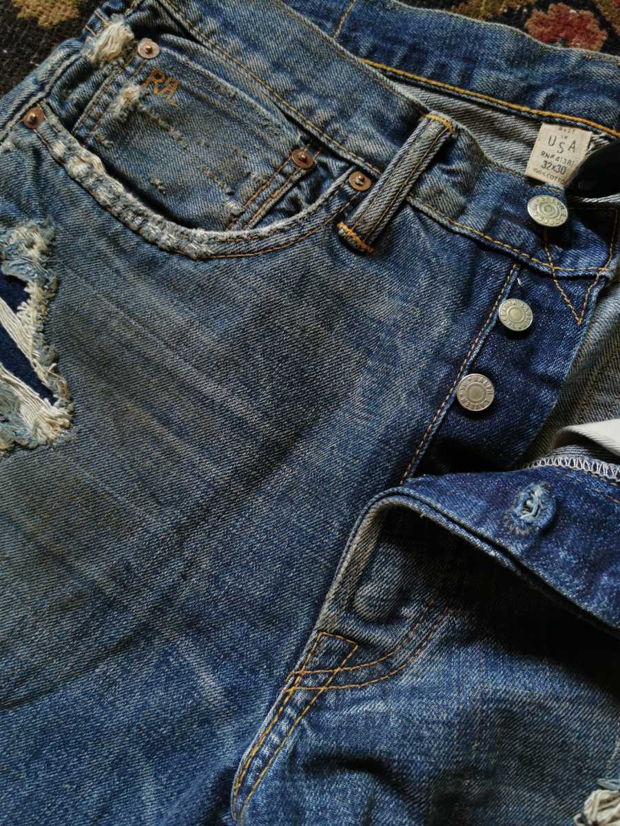 RRL 世界24本限定 F&Eコラボ Limited Edition STRAIGHT LEG JEAN 
