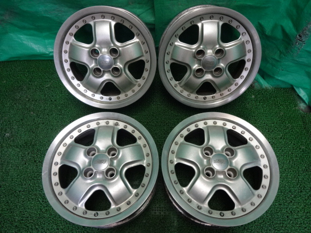 MUGEN 無限 PCD100 - M2 ホイール 14インチ 6J+38 4穴4本 メルカリ 無限
