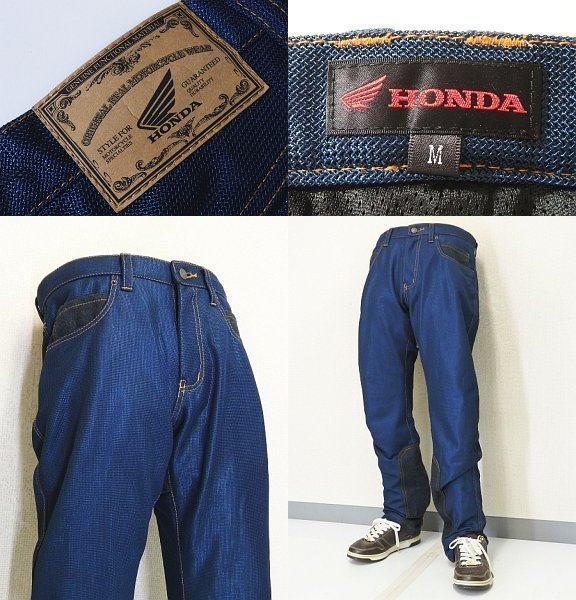 美品 ライディングメッシュパンツ M黒 HONDA 5ポケットパンツ ホンダ