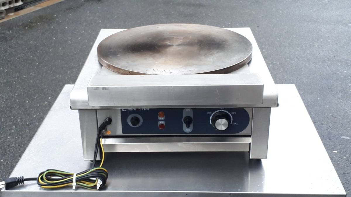 KIPROSTAR電器クレープ焼き器 PRO-40CRP-A 2019年製 100V 50/60Hz 作動品