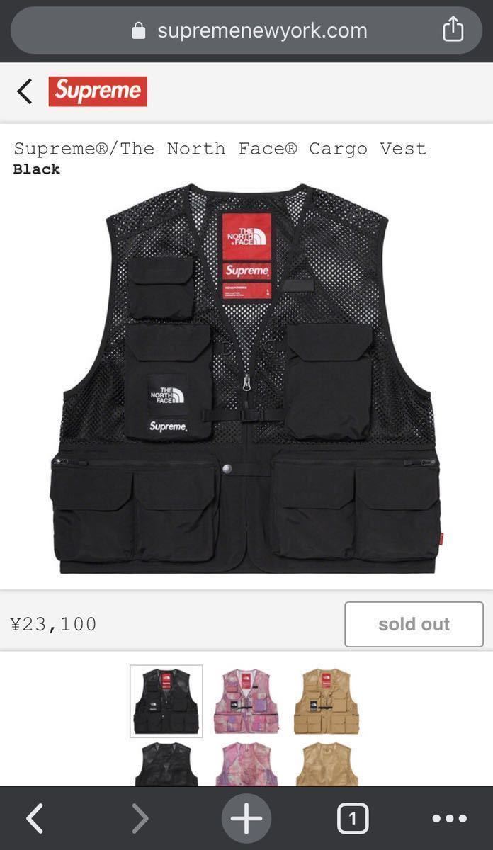 新作登場，定番人気 国内正規品 Supreme THE NORTH FACE CARGO VEST BLACK S シュプリーム ノース フェイス カーゴ ベスト 黒(ジャンパー、ブルゾン)｜売買されたオークション情報、yahooの商品情報をアーカイブ公開 - オーク 男性用