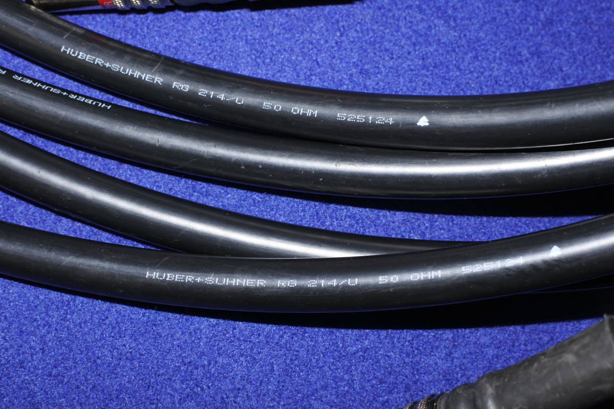 極太 伝説のスーナーケーブル SUHNER 約1.8M RCA ラインケーブル