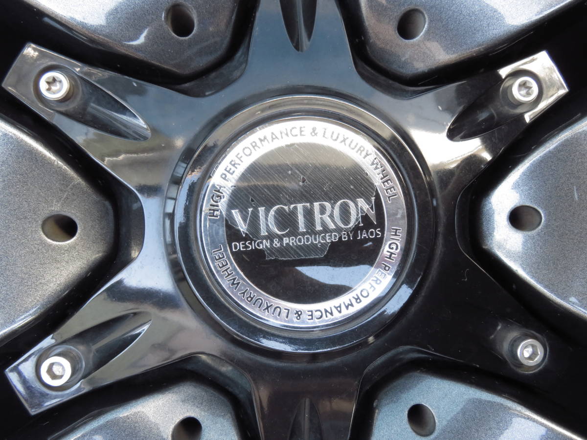 ランドクルーザープラドに JAOS VICTRON ASTELLA CM-02 8-17 +25 PCD139.7 6H 中古アルミホイール4本
