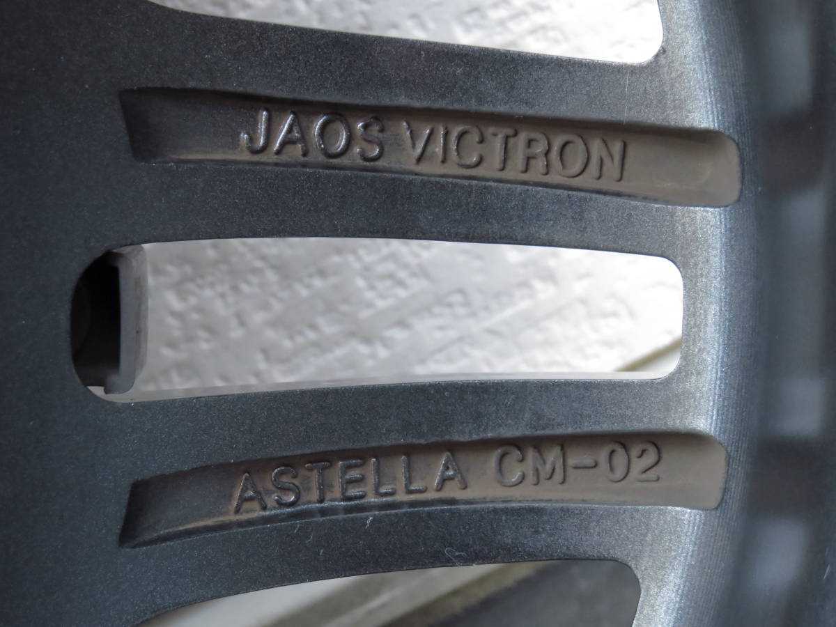 ランドクルーザープラドに JAOS VICTRON ASTELLA CM-02 8-17 +25 PCD139.7 6H 中古アルミホイール4本