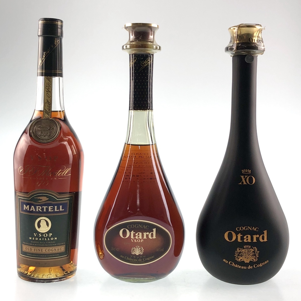 コニャック カミュ 3本 イタリア ブトン ビスキー 3本 コニャック 700ml ブランデー セット 【古酒】