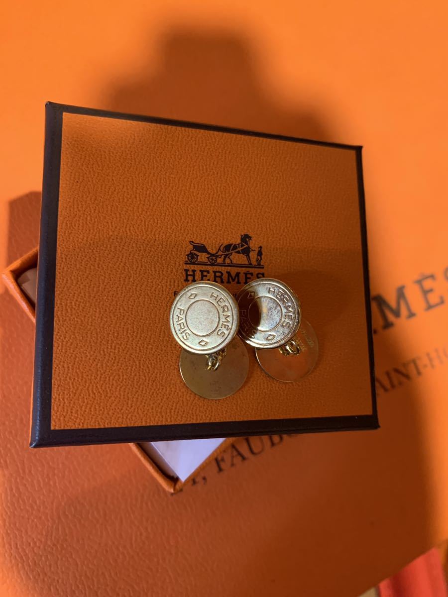 極美品 HERMES ゴールド カフス 2個セット 箱付き セリエ エルメス 極美品