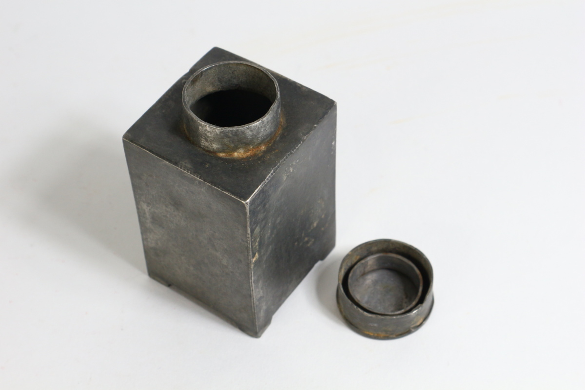 煎茶道具 茶壷 茶心壷 古錫 茶入 中国古玩 唐物 茶壺 茶筒