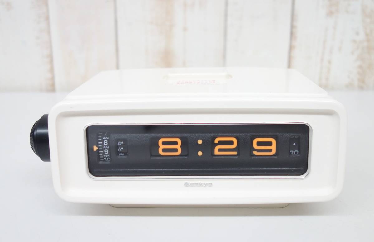 Sankyo 三協精機 デジタルクロック ドラム式　置き時計　昭和レトロ 昭和レトロ RETRO ＊Sankyo 三協精機＊デジタルクロック ドラム回転式