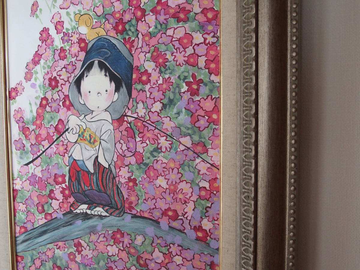 □中島潔◎《油彩絵画》肉筆額装 模写《F6号》 【公式通販】