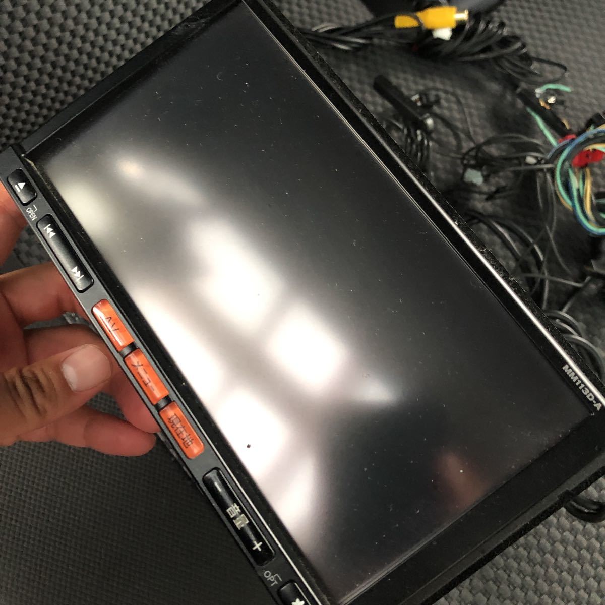 日産純正ナビ地デジ フルセグ MM113D-A 実動品 日産純正MM113D-W