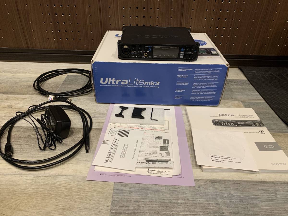 購入最激安 MOTU UltraLite mk3 HYBRID オーディオインターフェイス 中古