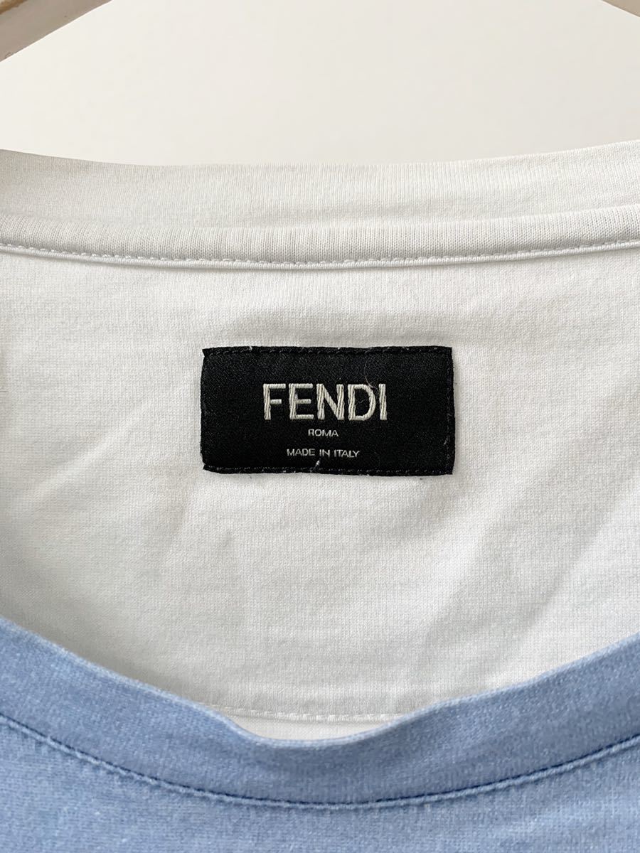 Fendi White Fila Mania Logo T-shirt | x FENDI FILA - Oversized T