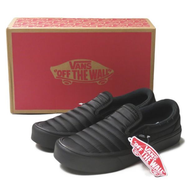 【人気，限定SALE】 VANS バンズ SLIP ON LITE QUILTED スリッポンライト キルティング VN0A2Z63UCZ US7.5 25.5cm BLACK スニーカー シューズ g2312(25.5cm)｜売買されたオークション情報、yahooの商品情報をアーカイブ公開 - オーク 25.5cm