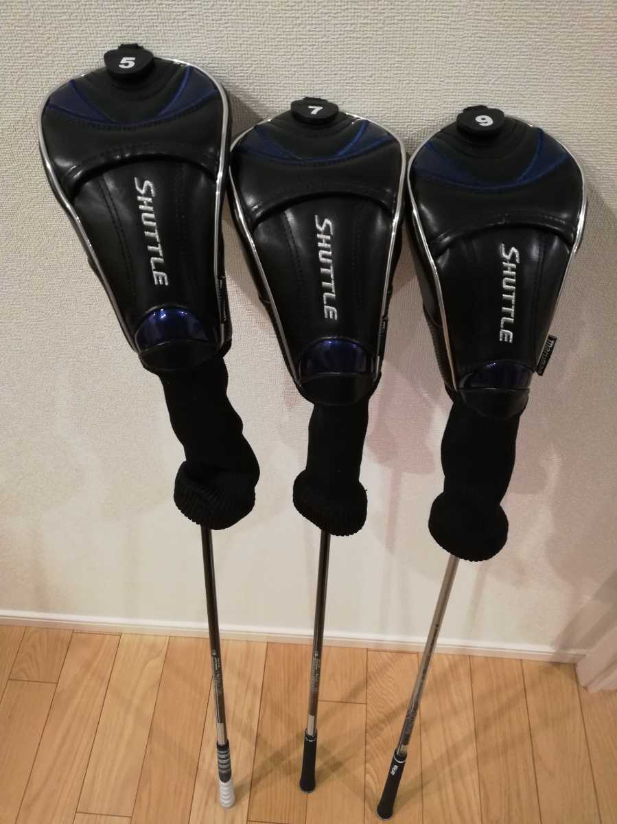 大人気，定番 3本まとめて シャトル ダブルチタンフェアウェイウッド 5W 7W 9W 3本 マルマン(マルマン)｜売買されたオークション情報、yahooの商品情報をアーカイブ公開 - オークファン 男性右きき用