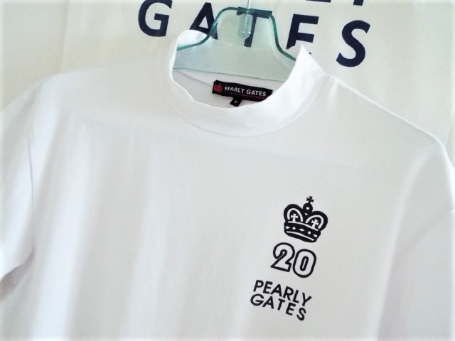 最安値，新品 PEARLY GATES パーリーゲイツ / PG89 20th クラウン ハイネックシャツ 半袖 / サイズ６(パーリーゲイツ)｜売買されたオークション情報、yahooの商品情報をアーカイブ公開 - オークファン シャツ