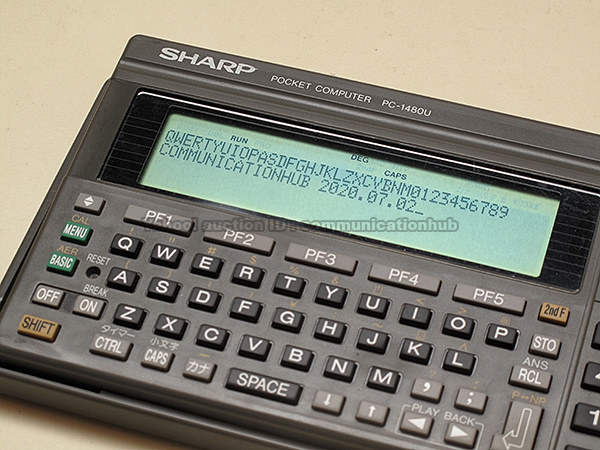動作品】SHARP ポケットコンピューター PC-1480U プログラム集付き PC