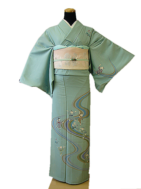  時代屋 夏物 裄67.5ｃｍ 本加賀友禅 北村和彦 縦絽 附下げ 訪問着 袋帯 帯〆 帯揚げ ４点 セット 正絹 156ｃｍ 162cm Ｈ930(仕立て上がり)｜売買されたオークション情報、yahooの商品情報をアーカ 仕立て上がり