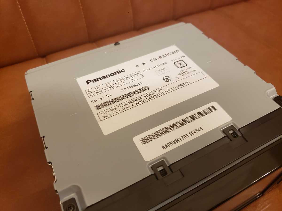 パナソニック DVD Panasonic CN-RA05D ストラーダ Bluetooth メモリー