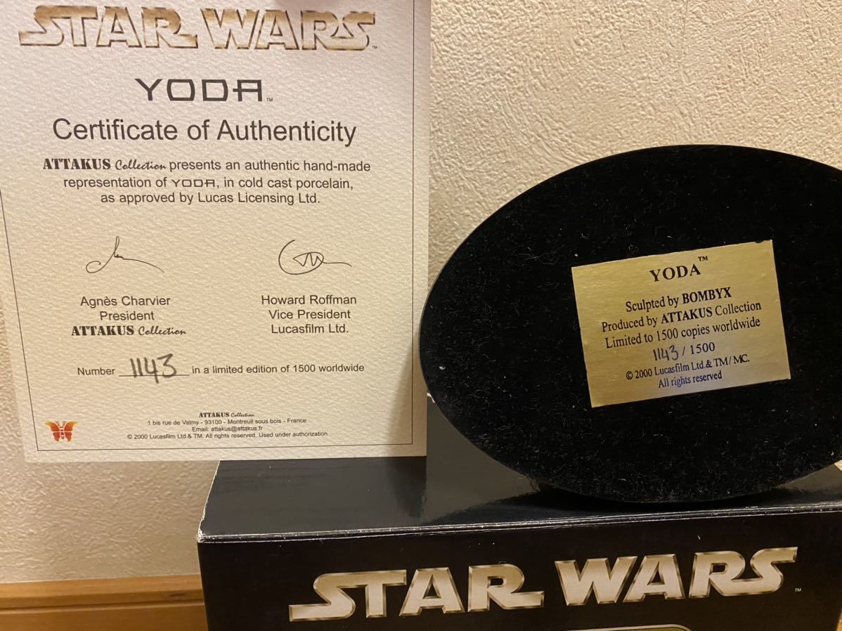 アタカス社製スターウォーズヨーダフィギュア 25年ほど前に購入しました