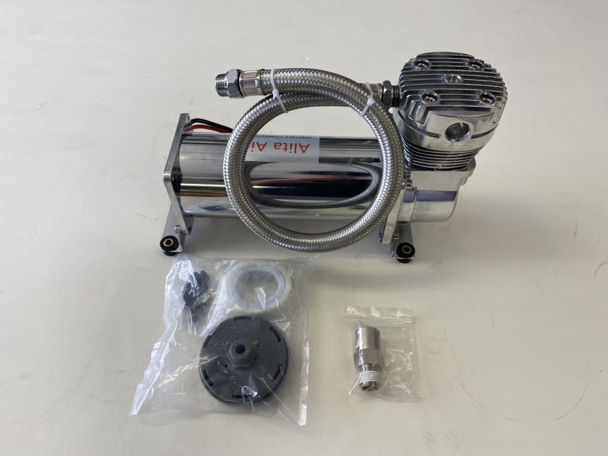 コンプレッサー エアサス シルバー 公式 480Cタイプ 高品質 黒