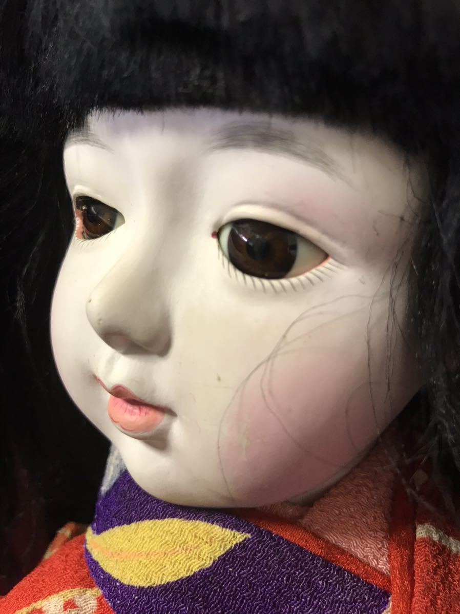 1 ビスクドール ヘッドマルカワ とても可愛い市松人形 日本の作家物55cmヴィンテージ アンティーク 球体関節 ちりめん着物 市松人形 売買されたオークション情報 Yahooの商品情報をアーカイブ公開 オークファン Aucfan Com