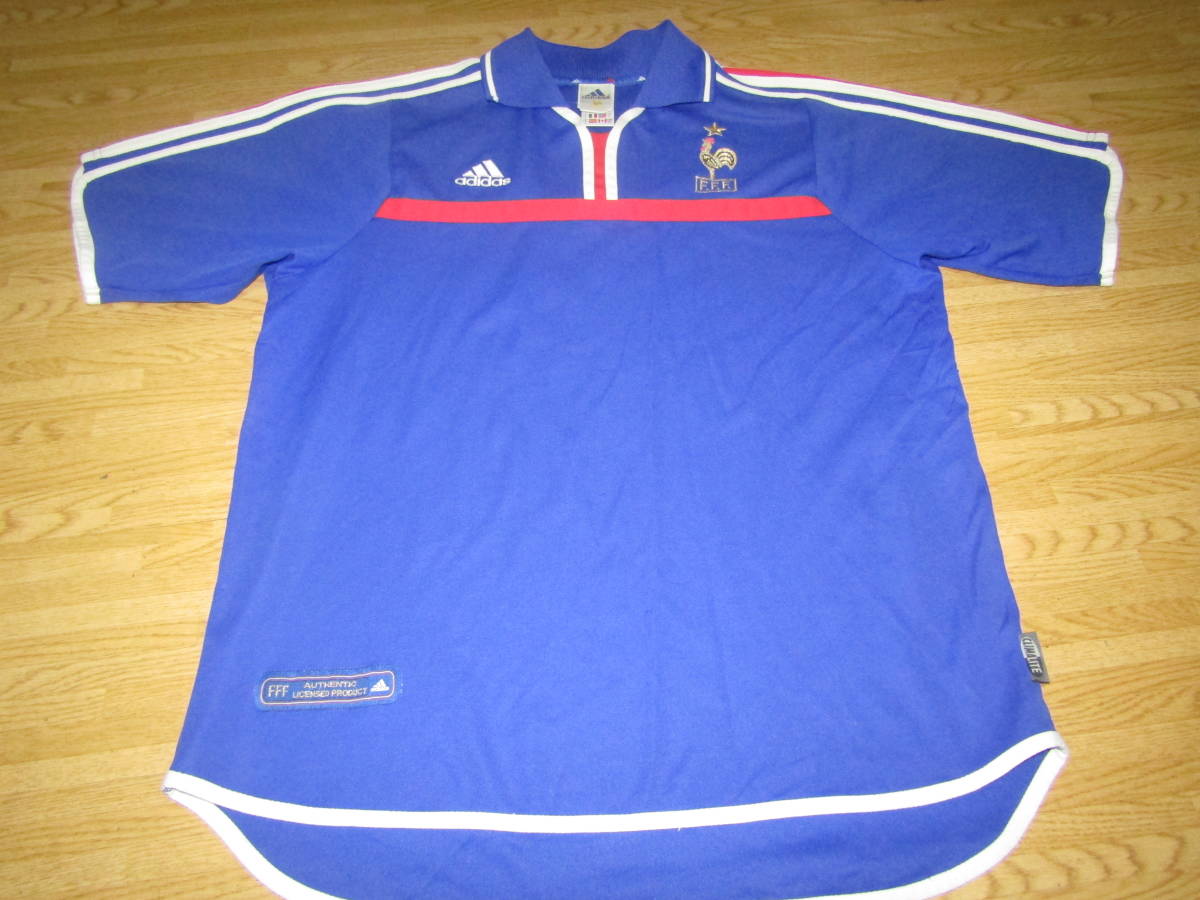 100%新品，送料無料 正規品01-02Hフランス代表ユニフォーム:倹ジダンWカップ(フランス)｜売買されたオークション情報、yahooの商品情報をアーカイブ公開 - オークファン ユニフォーム