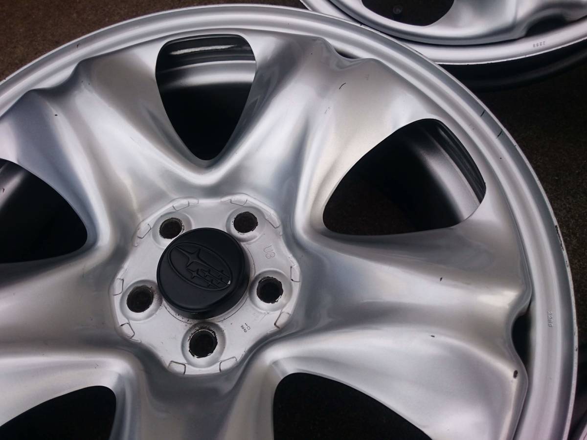 スバル フォレスター 純正 鉄 スチール ホイール 17インチ PCD100 5穴 