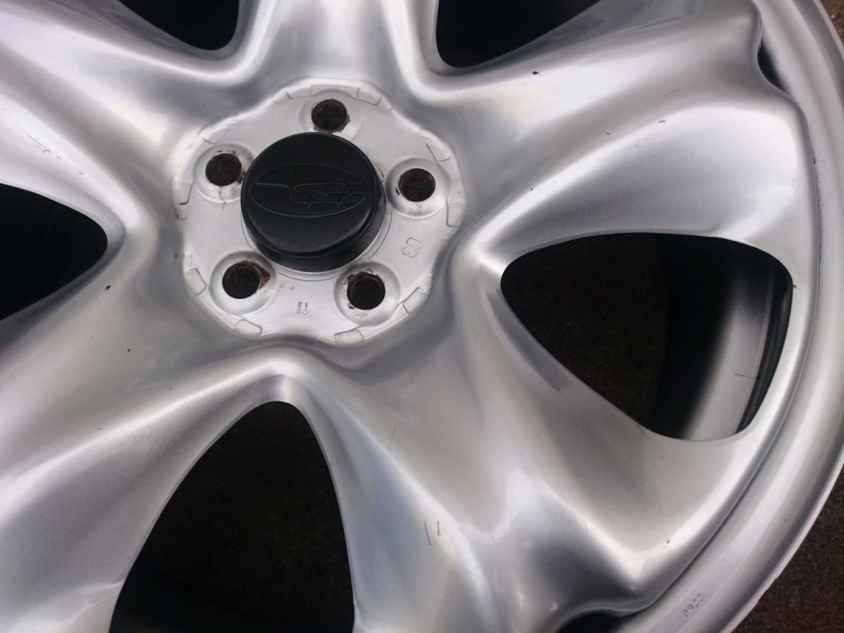 スバル フォレスター 純正 鉄 スチール ホイール 17インチ PCD100 5穴 