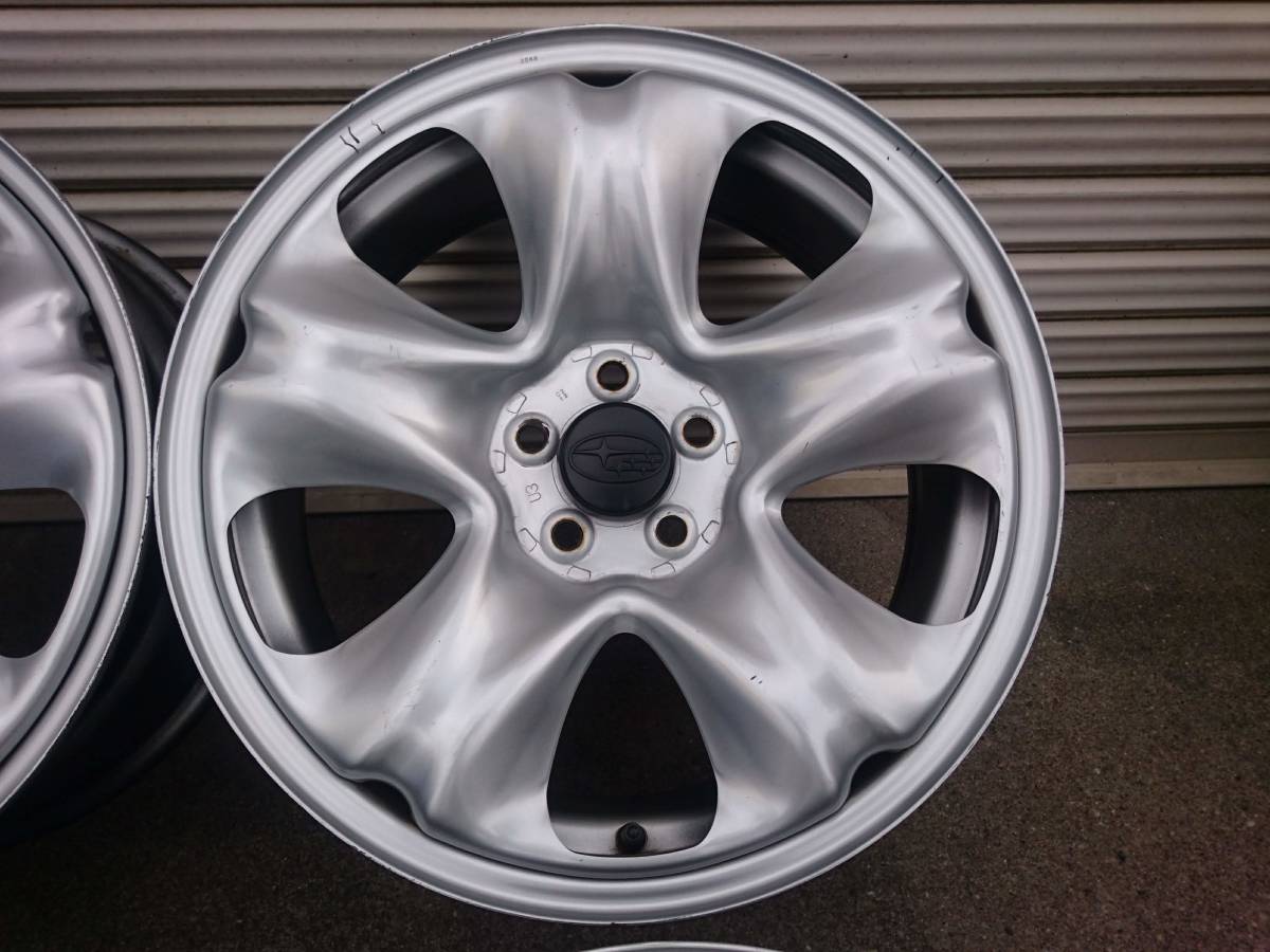 スバル フォレスター 純正 鉄 スチール ホイール 17インチ PCD100 5穴 